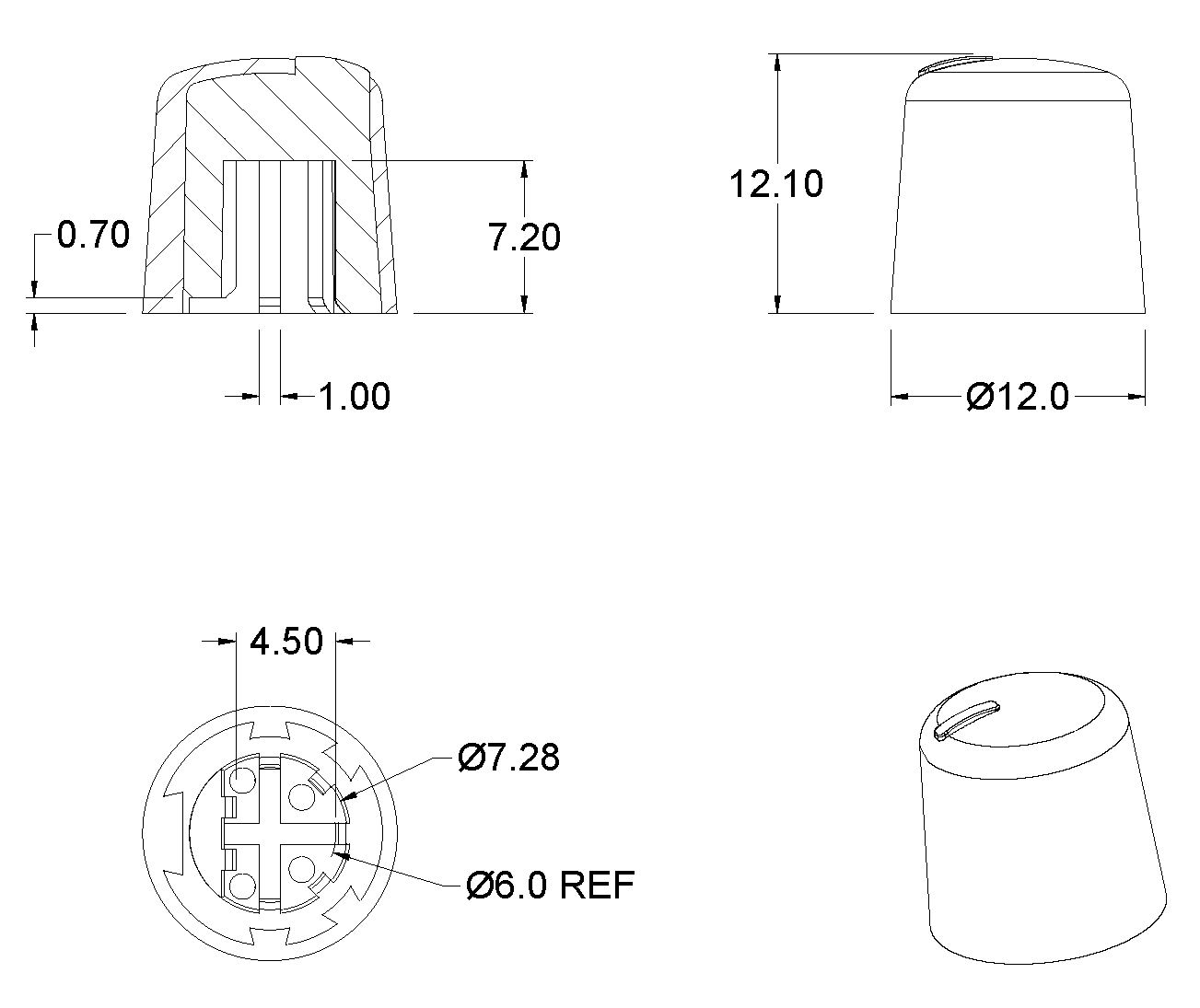 旋鈕|一體化卡塊|旋鈕鋁制|開關|按鍵|PEEK螺絲|PEI螺絲