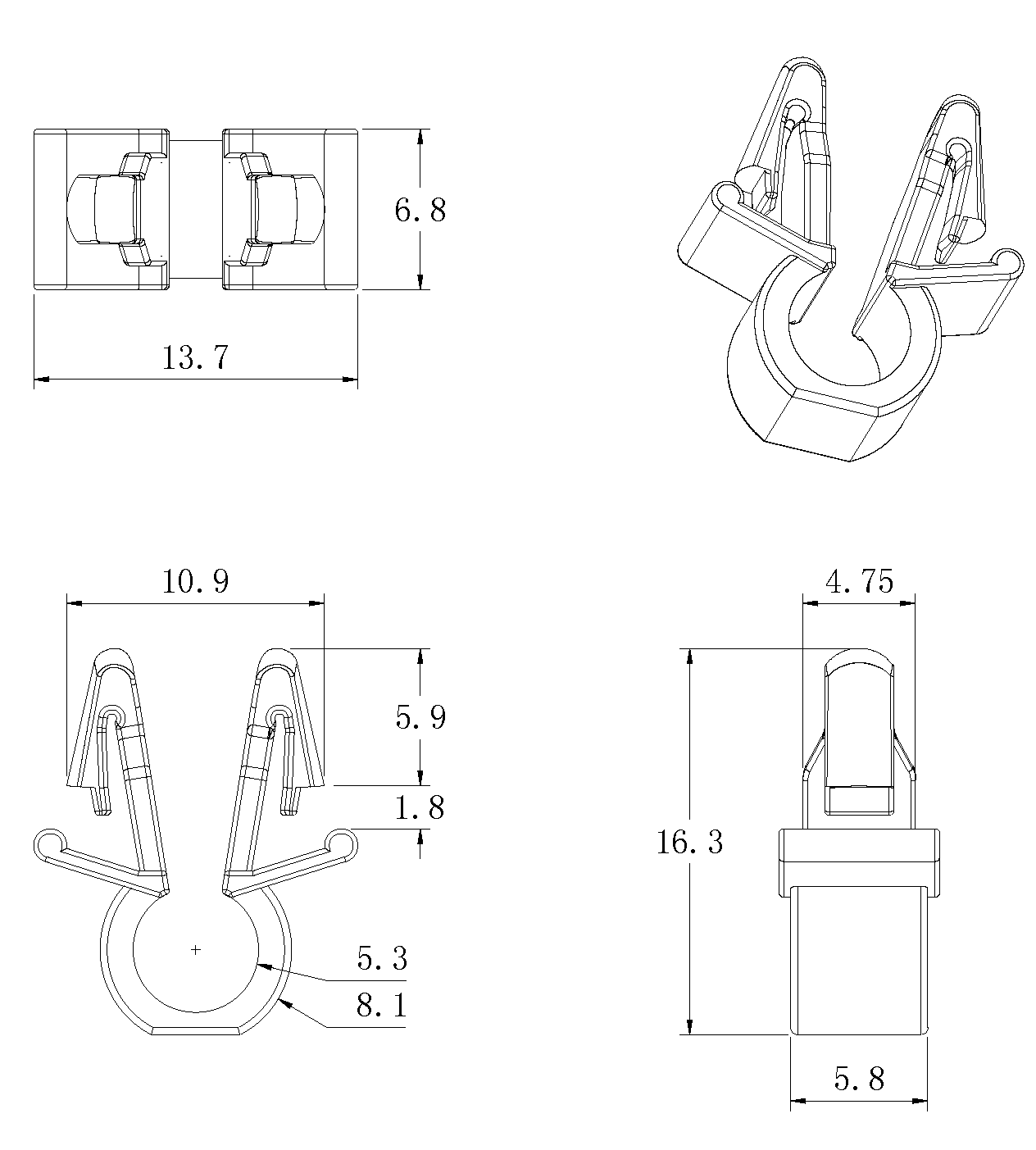 旋鈕|一體化卡塊|旋鈕鋁制|開關|按鍵|PEEK螺絲|PEI螺絲