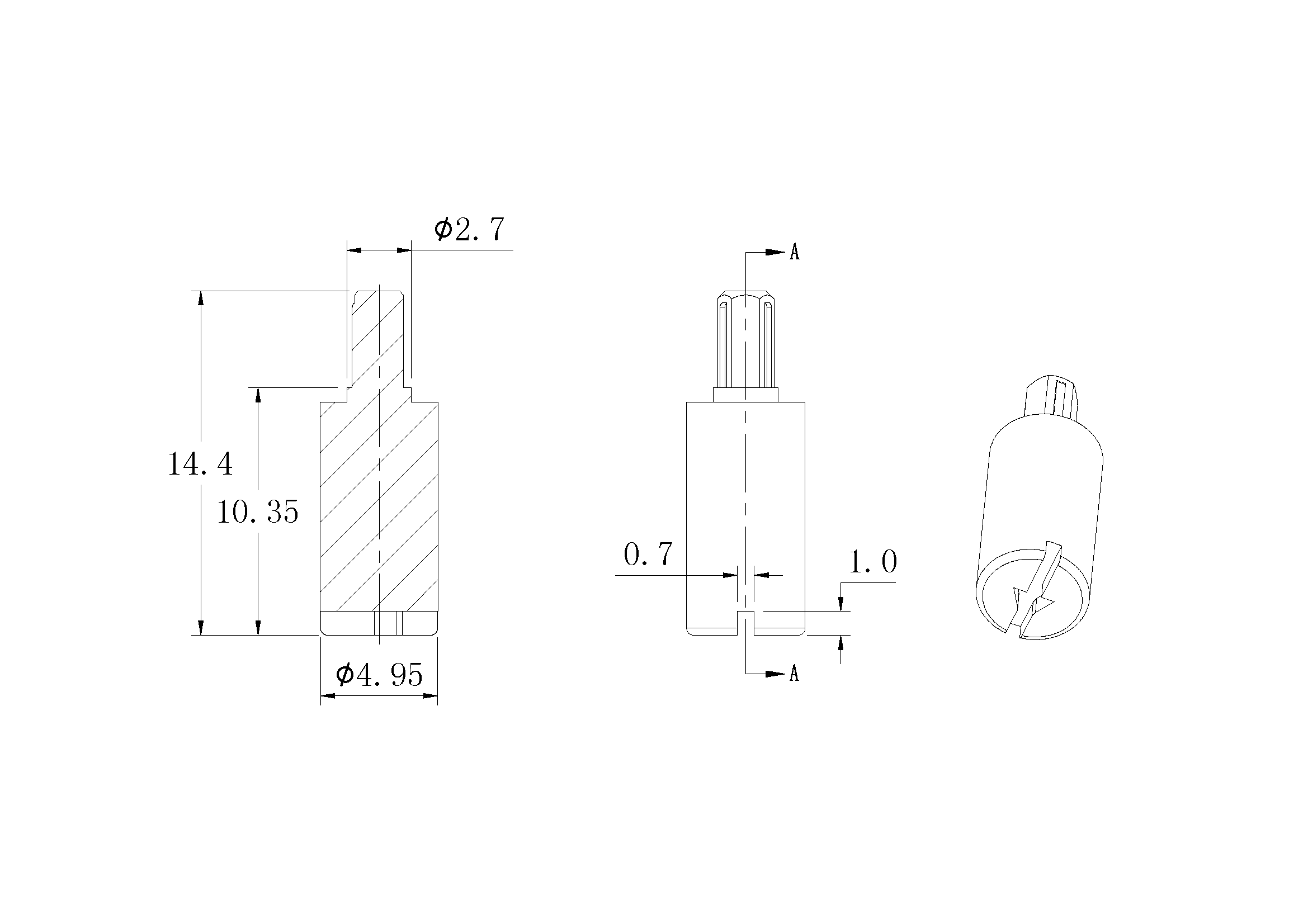 旋鈕|一體化卡塊|旋鈕鋁制|開關|按鍵|PEEK螺絲|PEI螺絲